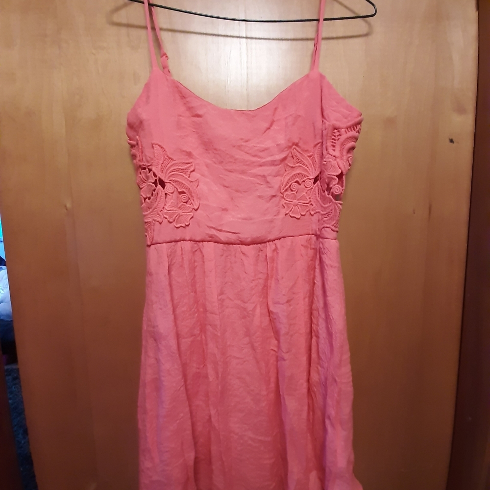 Socialite coral/punk dress